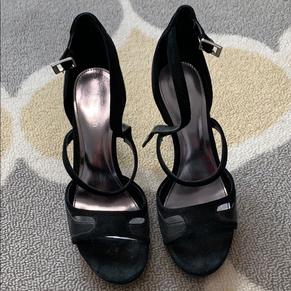 High heels Calvin Klein black with velvet trim